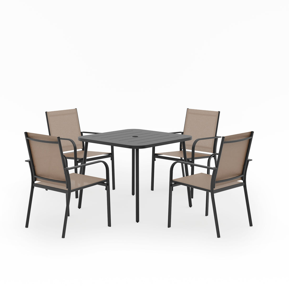 5 Pieces Outdoor Textilene Dining Set