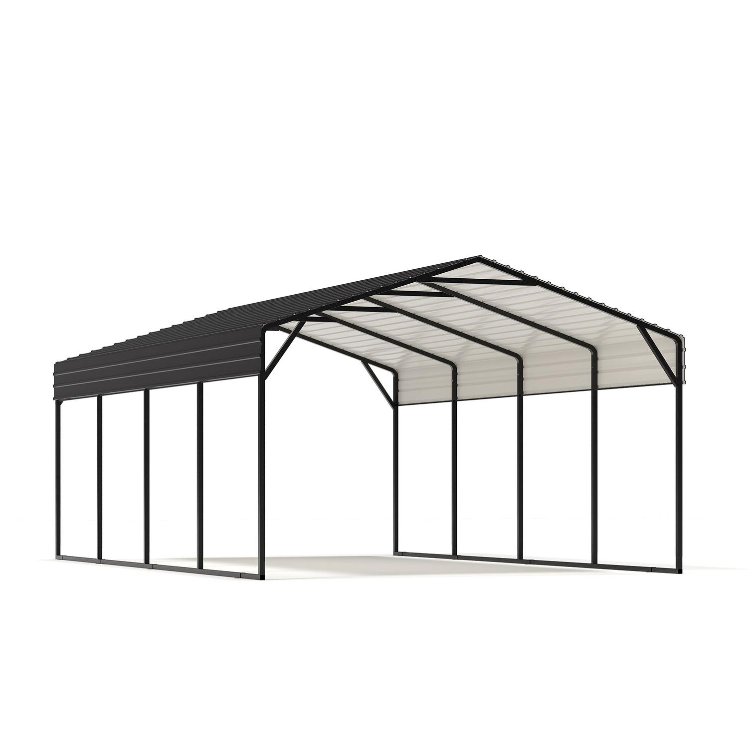 12 X 20 FT Galvanized Steel Carport