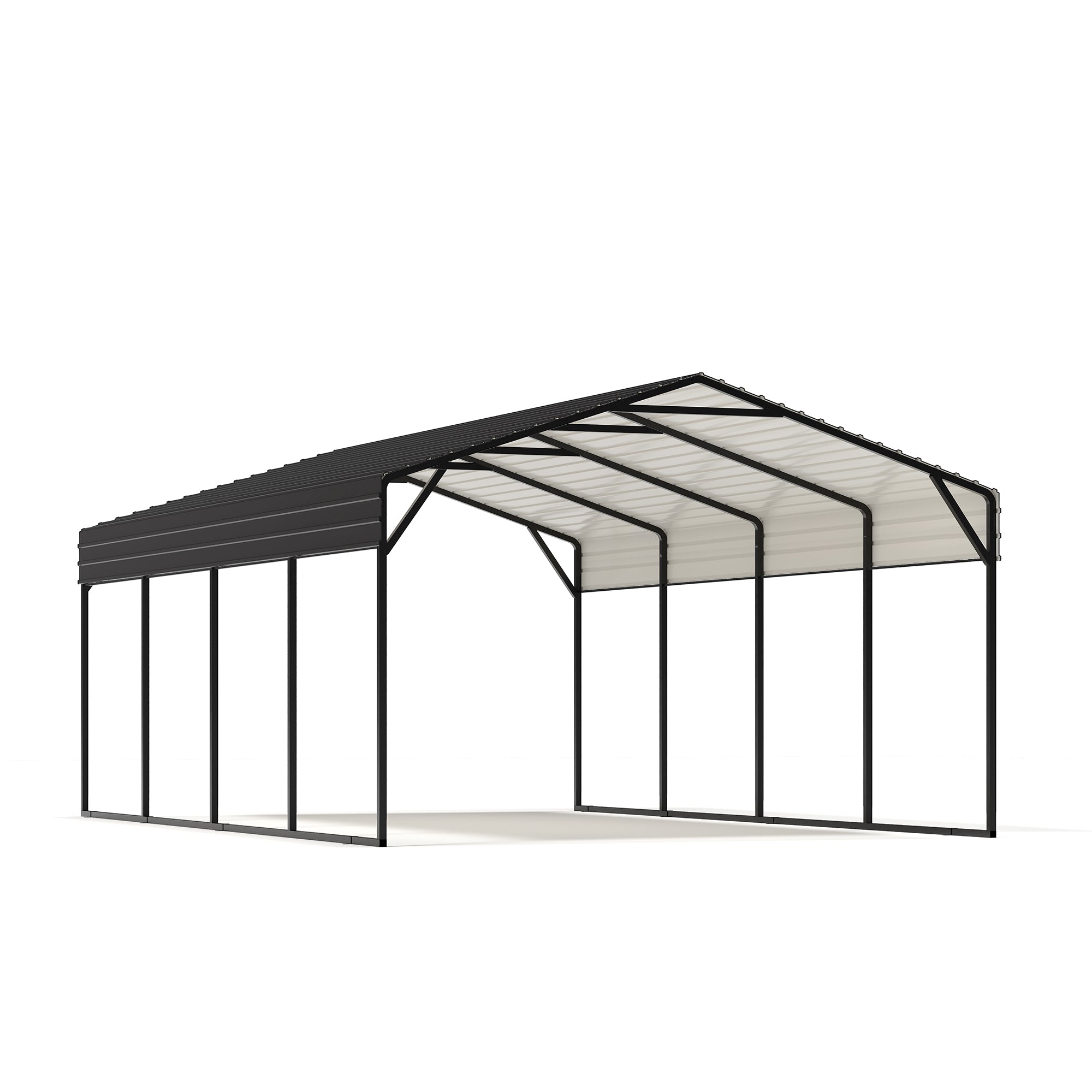 12 X 20 FT Galvanized Steel Carport