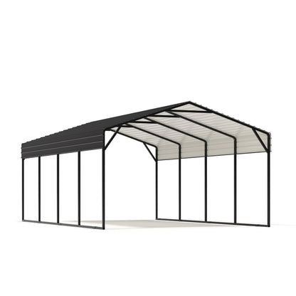 12 X 20 FT Galvanized Steel Carport