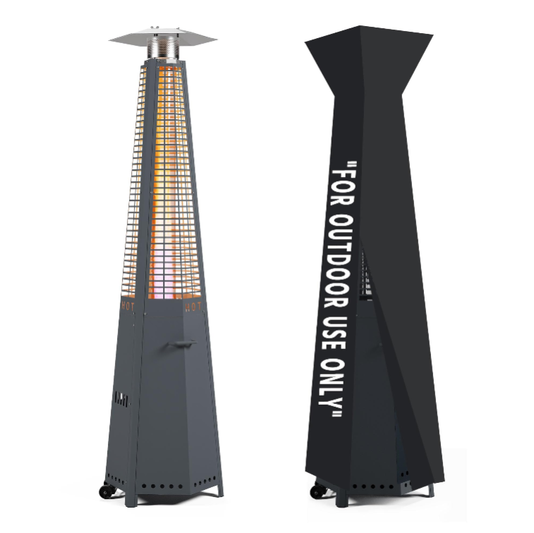 LAUSAINT HOME Pyramid Patio Heater, 48,000 BTU Outdoor Patio Heaters for Outdoor Use