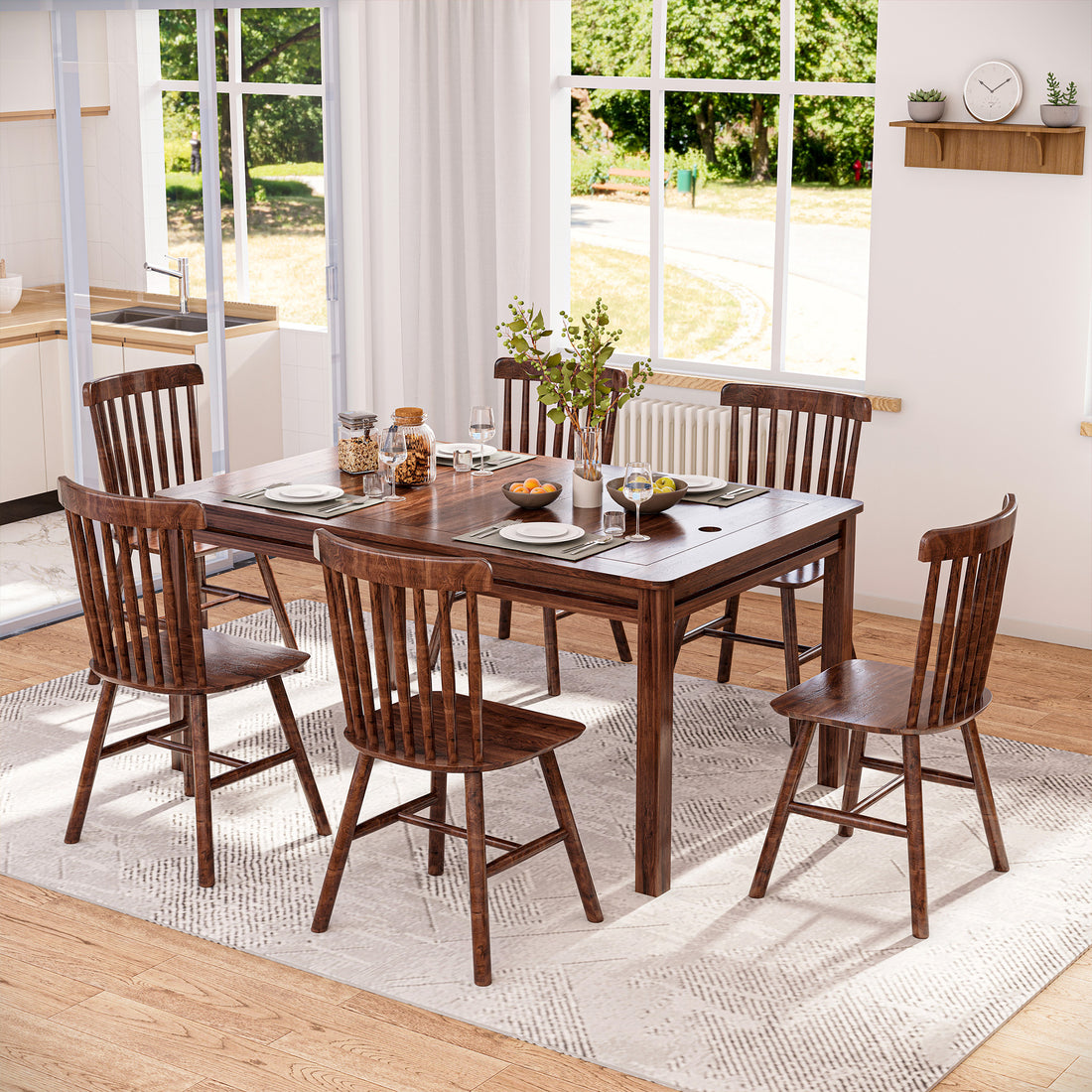 LAUSAINT HOME Rectangular Board Game &amp; Card Table