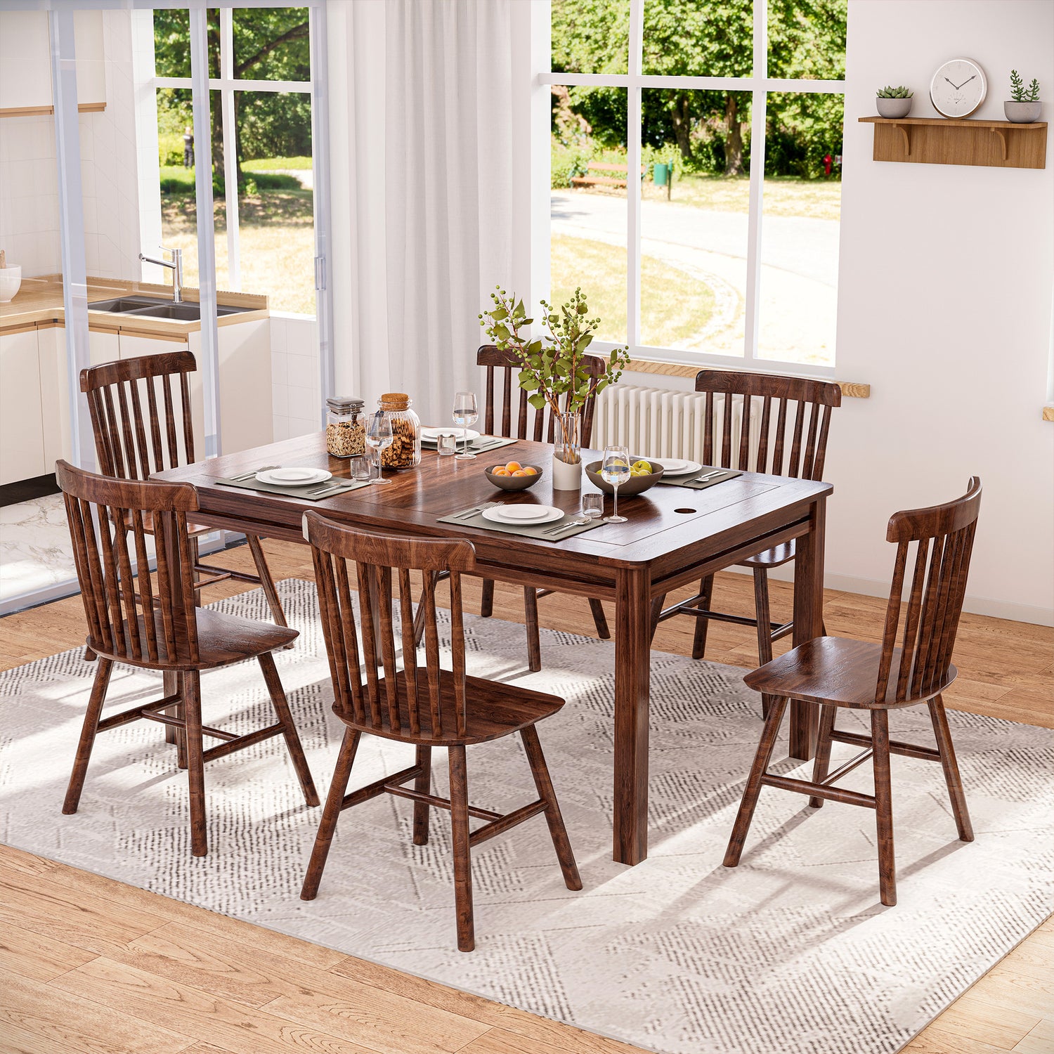 LAUSAINT HOME Rectangular Board Game &amp; Card Table