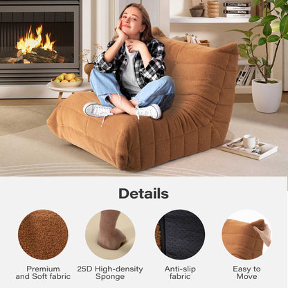 LAUSAINT HOME Giant Bean Bag Chair with Memory Foam for Adults