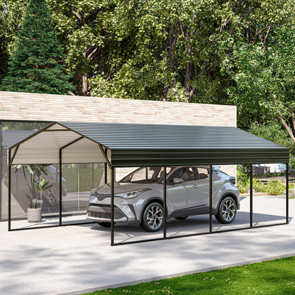 12 X 20 FT Galvanized Steel Carport