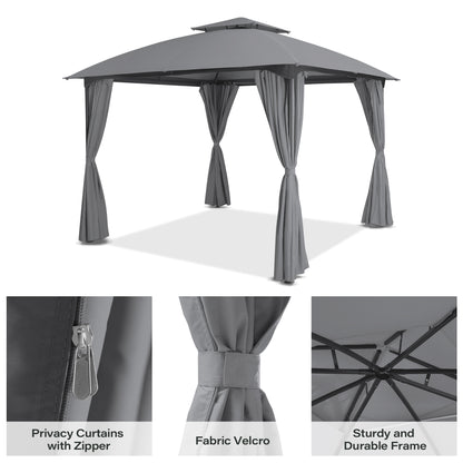 Lausaint Home 10 Ft. Iron Gazebo – Accessories &amp; Canopy Cover