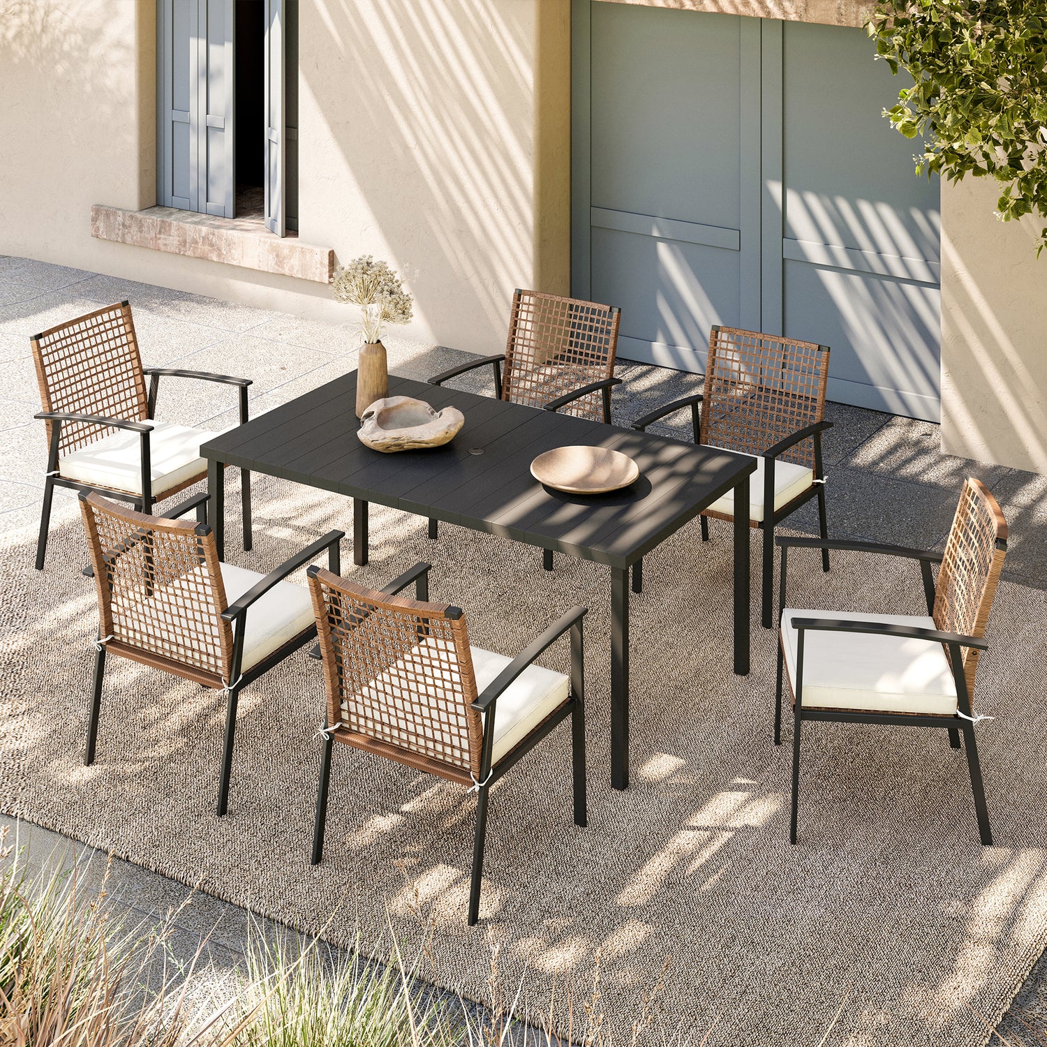 6 - Person Rectangular Outdoor Dining Set