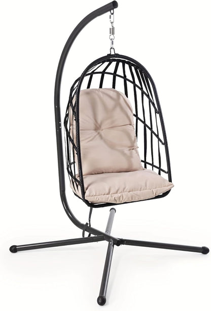 LAUSAINT HOME Hanging Egg Chair with Stand