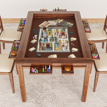 LAUSAINT HOME Rectangular Board Game &amp; Card Table