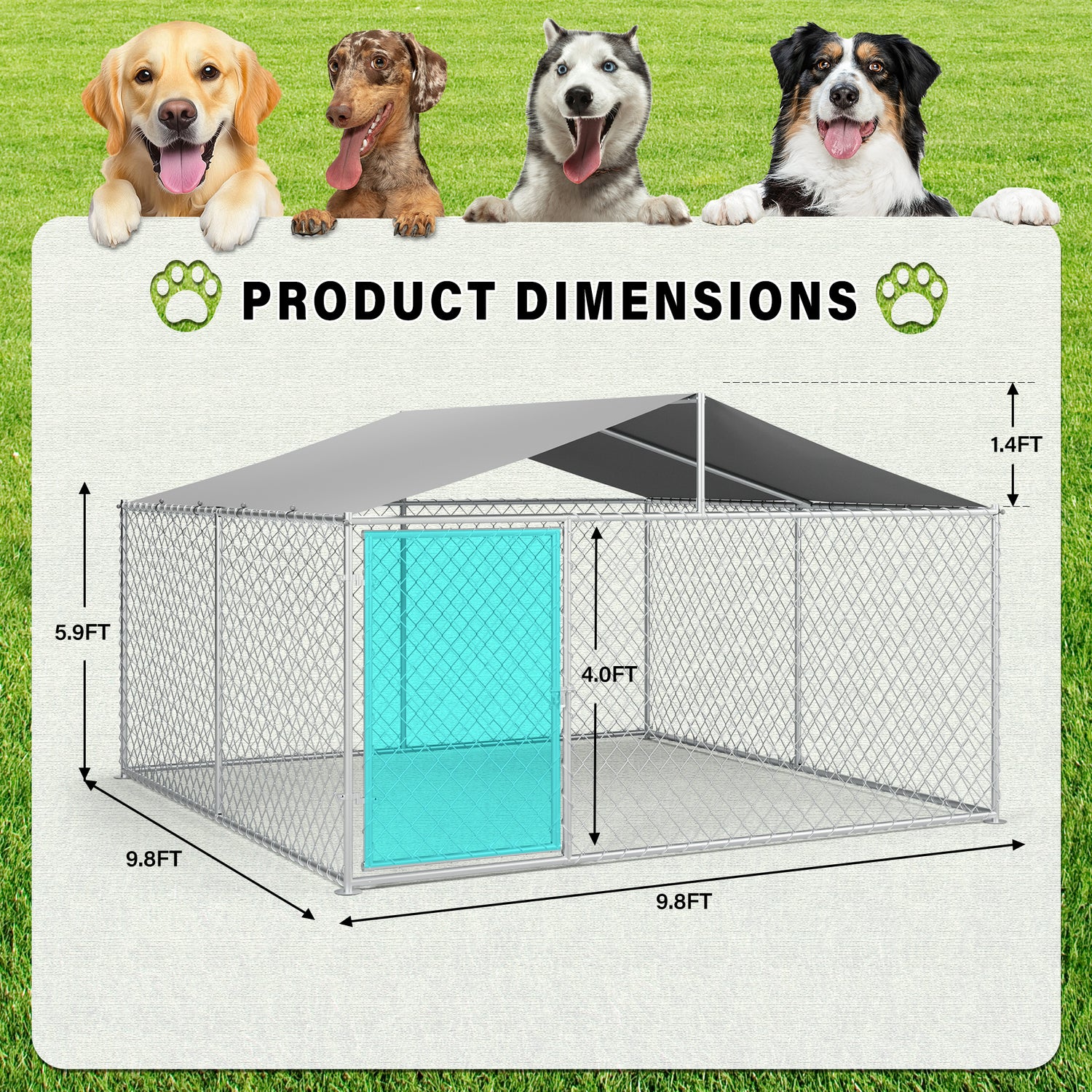 Heavy Duty Outdoor Dog Kennel
