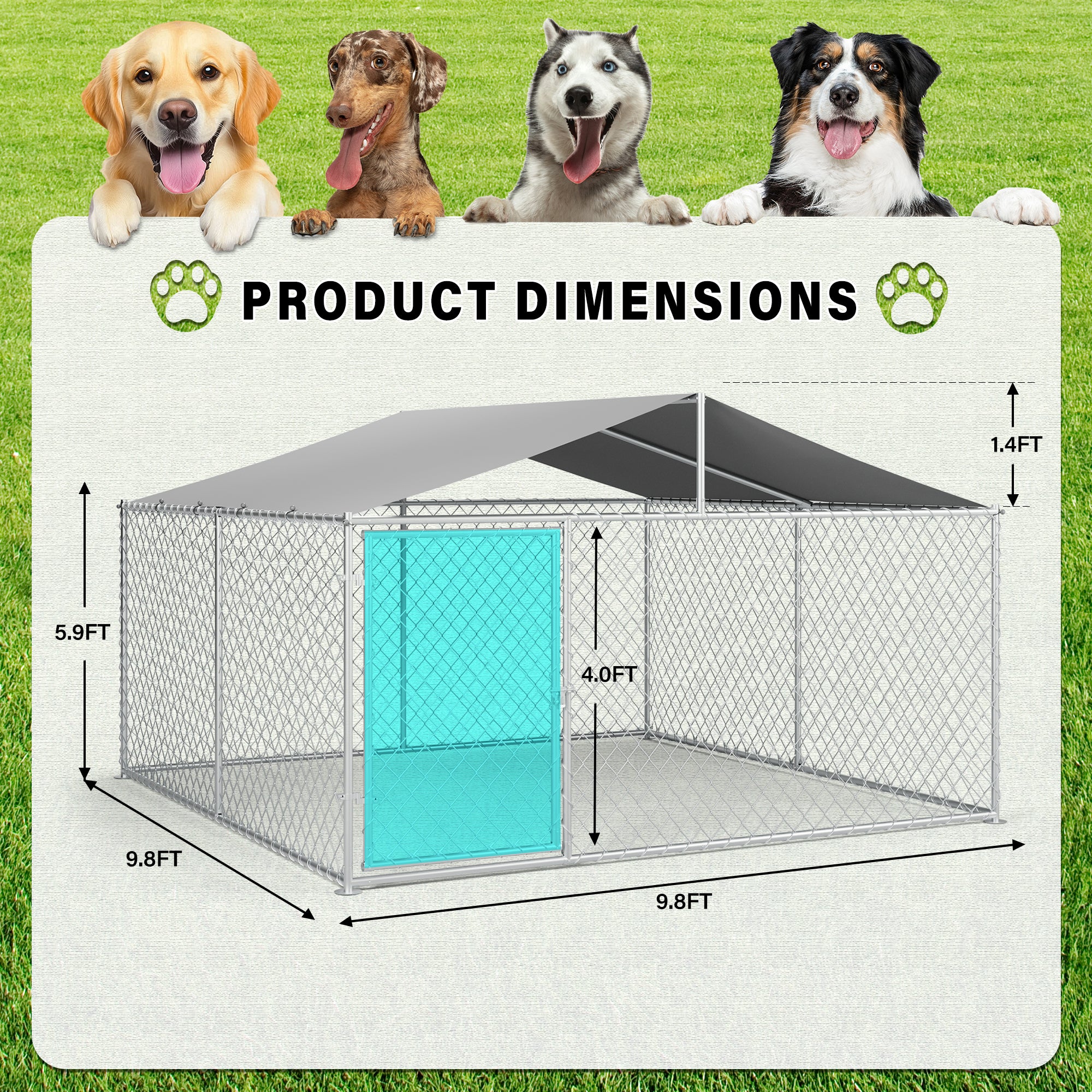 Heavy Duty Outdoor Dog Kennel