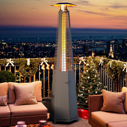 LAUSAINT HOME Pyramid Patio Heater, 48,000 BTU Outdoor Patio Heaters for Outdoor Use