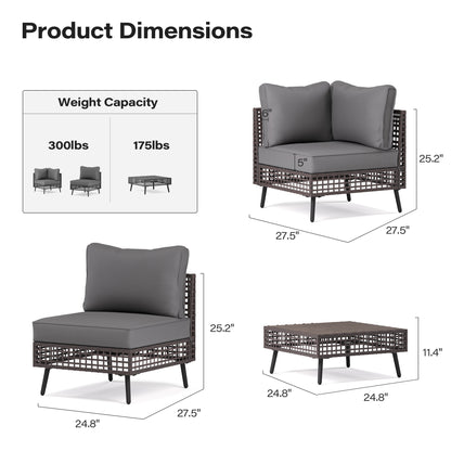 7-Piece Wicker Patio Furniture Set