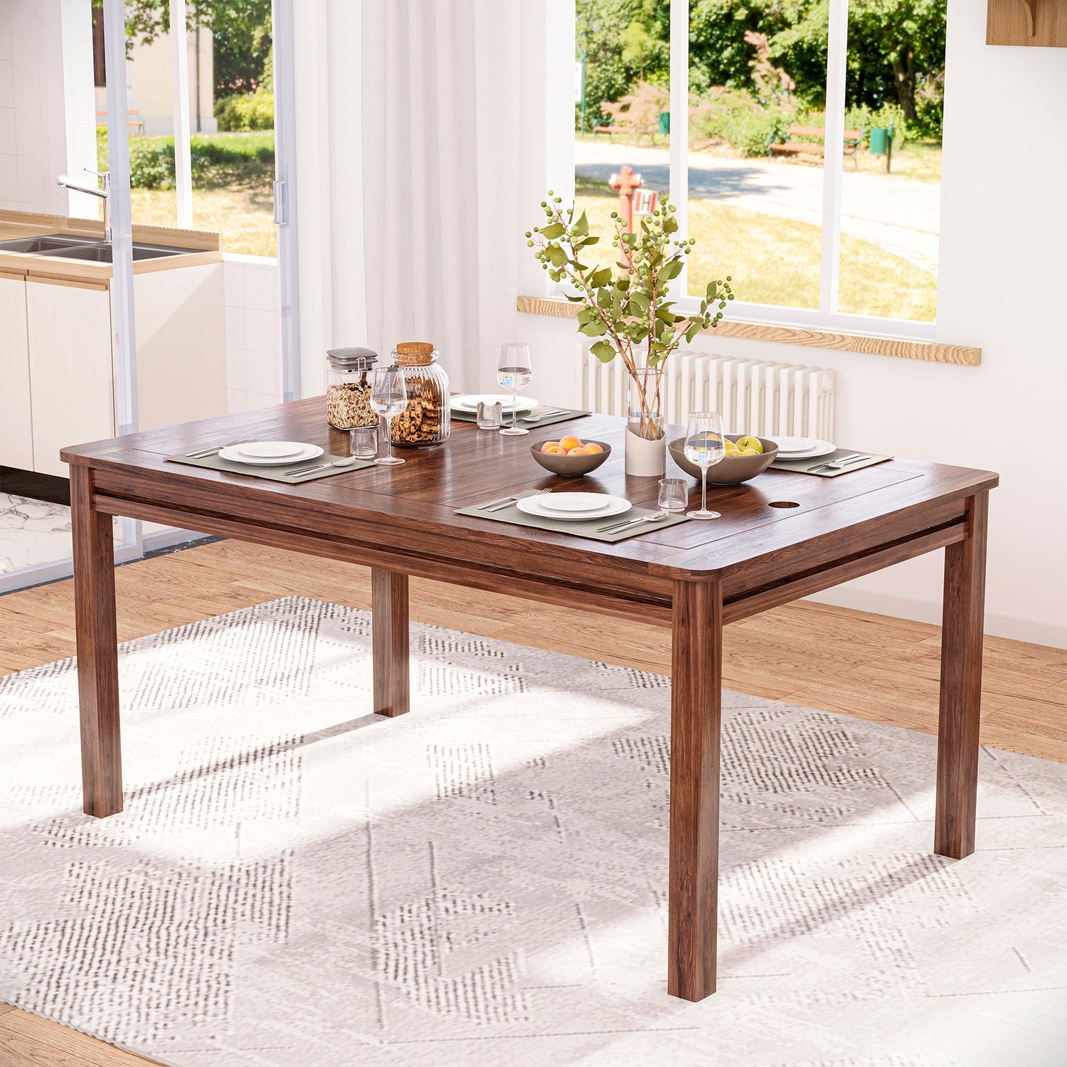 LAUSAINT HOME Rectangular Board Game &amp; Card Table