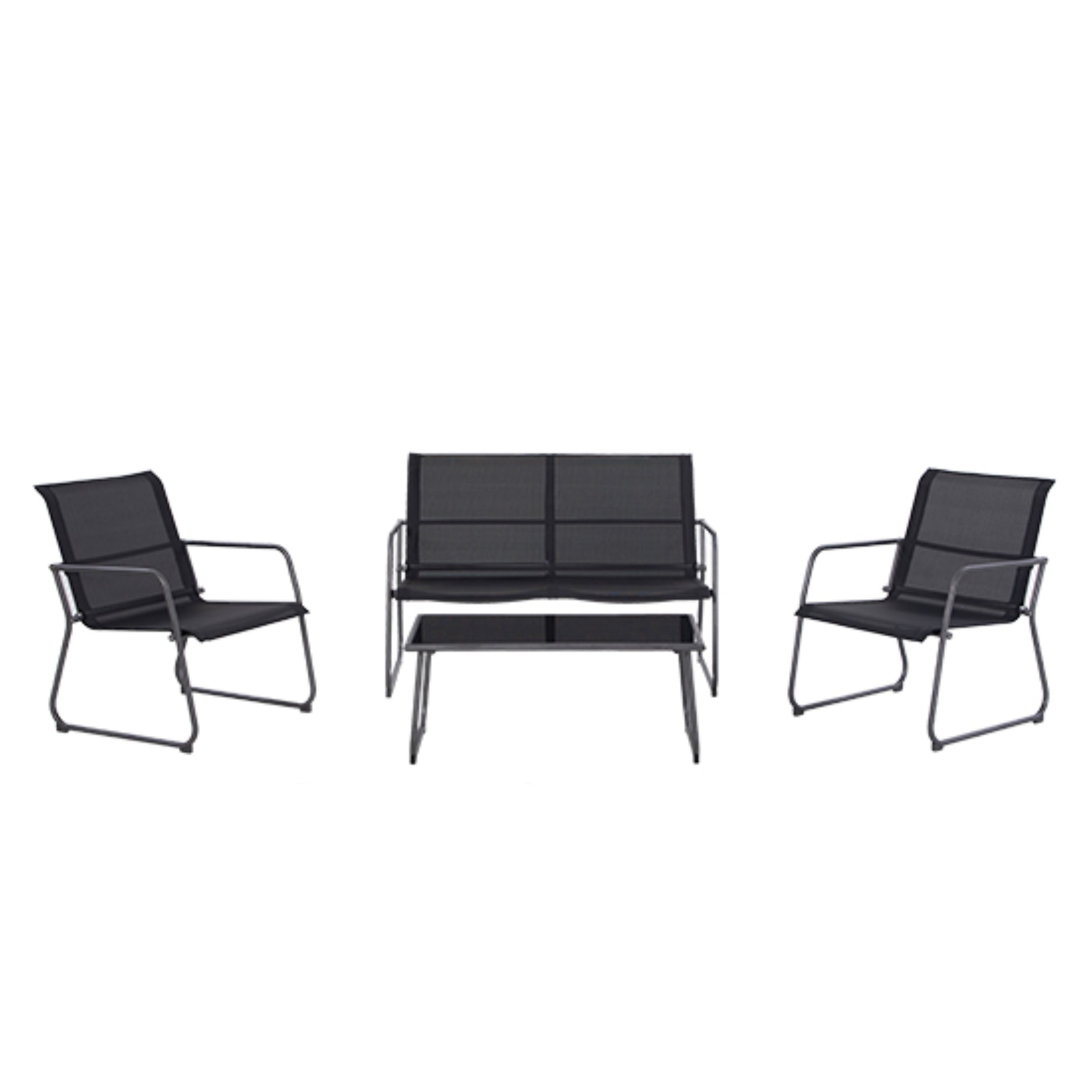 LAUSAINT HOME 4 Pieces Textilene Outdoor Patio Furniture