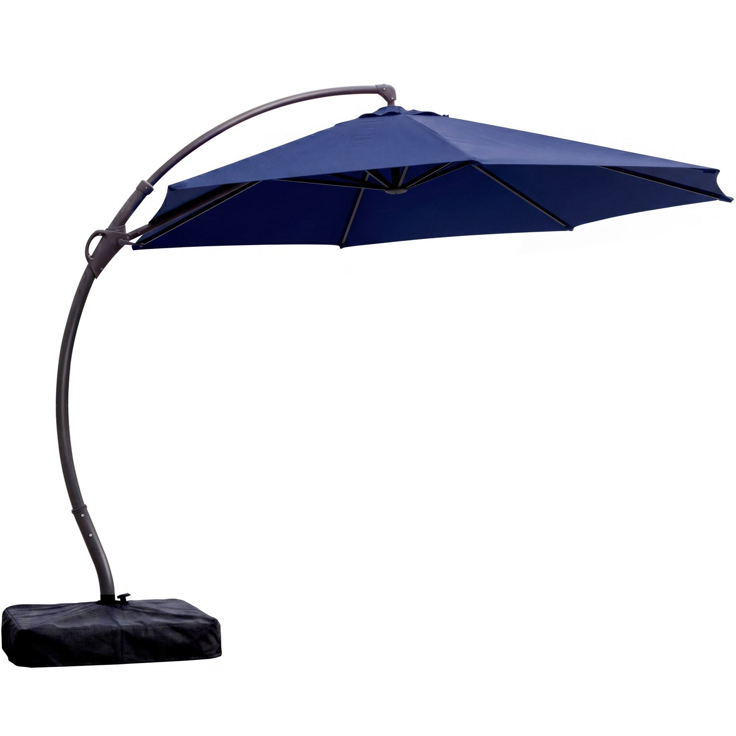 LAUSAINT HOME 12FT Deluxe Cantilever Umbrella Patio Cantilever Umbrella with Base Included Heavy Duty Outdoor Umbrellas Garden, Backyard