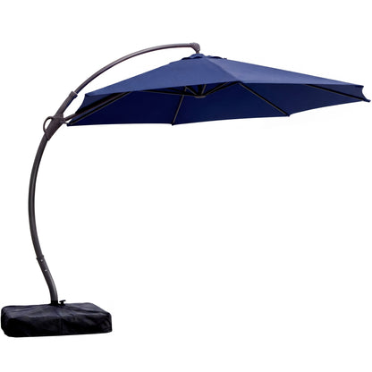LAUSAINT HOME 12FT Deluxe Cantilever Umbrella Patio Cantilever Umbrella with Base Included Heavy Duty Outdoor Umbrellas Garden, Backyard