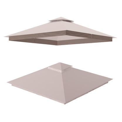 LAUSAINT HOME Gazebo Replacement Canopy Top 8&