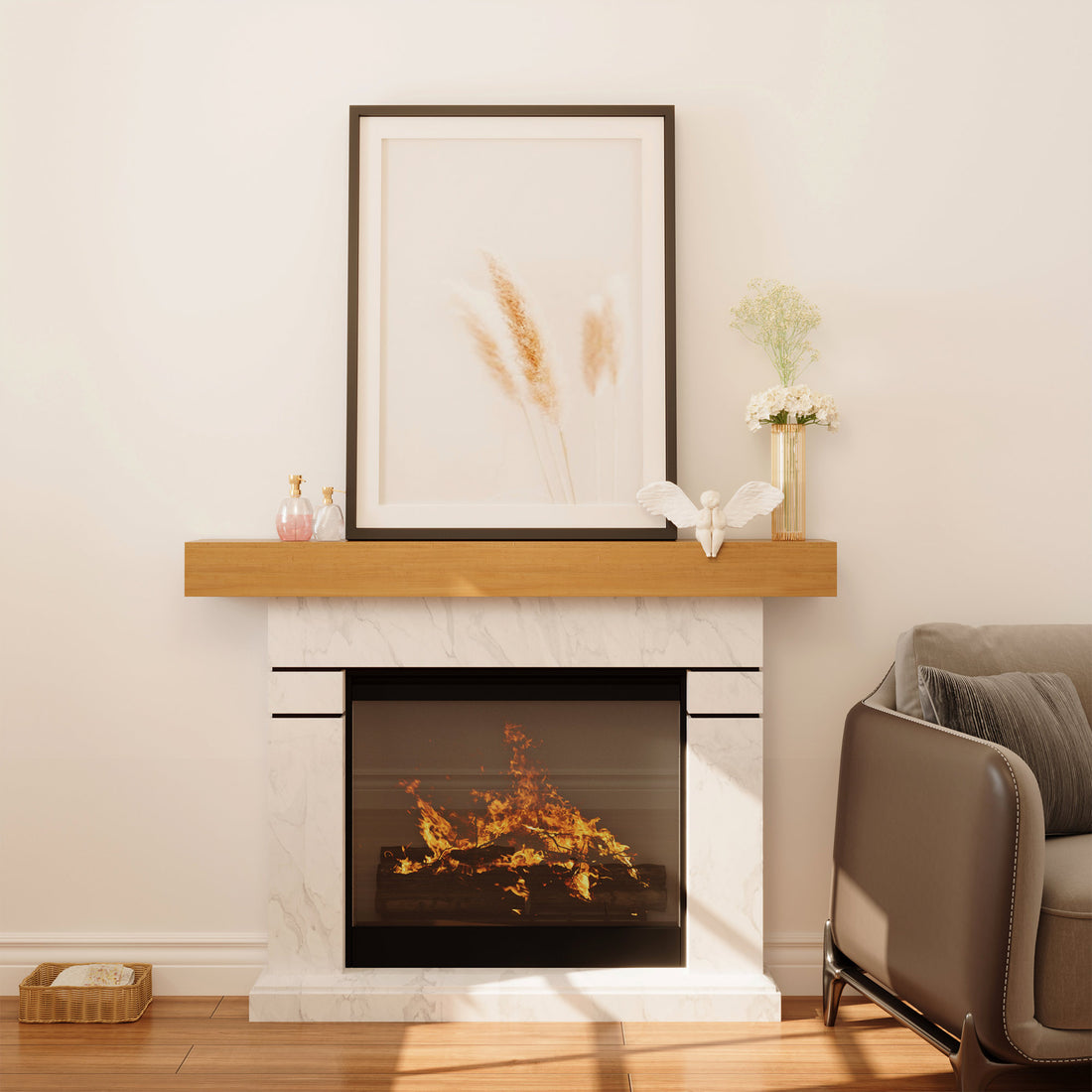LAUSAINT HOME Floating Mantel Shelf