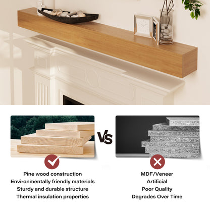 LAUSAINT HOME Floating Mantel Shelf