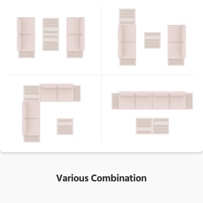 LAUSAINT HOME Patio Furniture Set, Outdoor Conversation Sets with Coffee Table