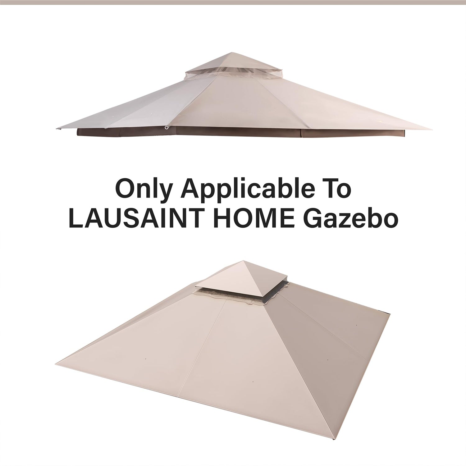 LAUSAINT HOME Gazebo Replacement Canopy Top 8&
