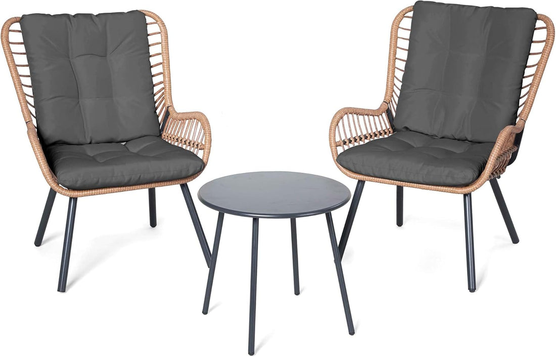 LAUSAINT HOME 3 Pieces Outdoor Bistro Set