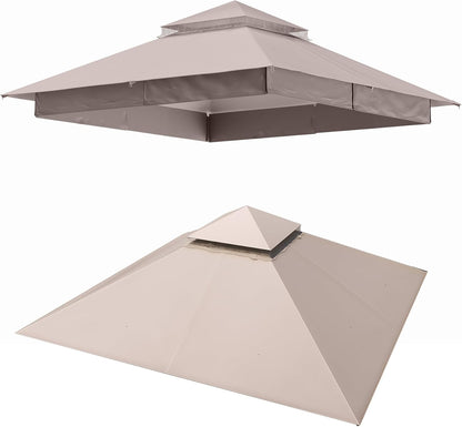 LAUSAINT HOME Gazebo Replacement Canopy Top 8&