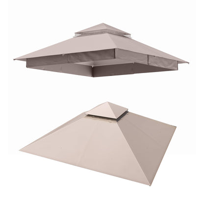 LAUSAINT HOME Gazebo Replacement Canopy Top 8&