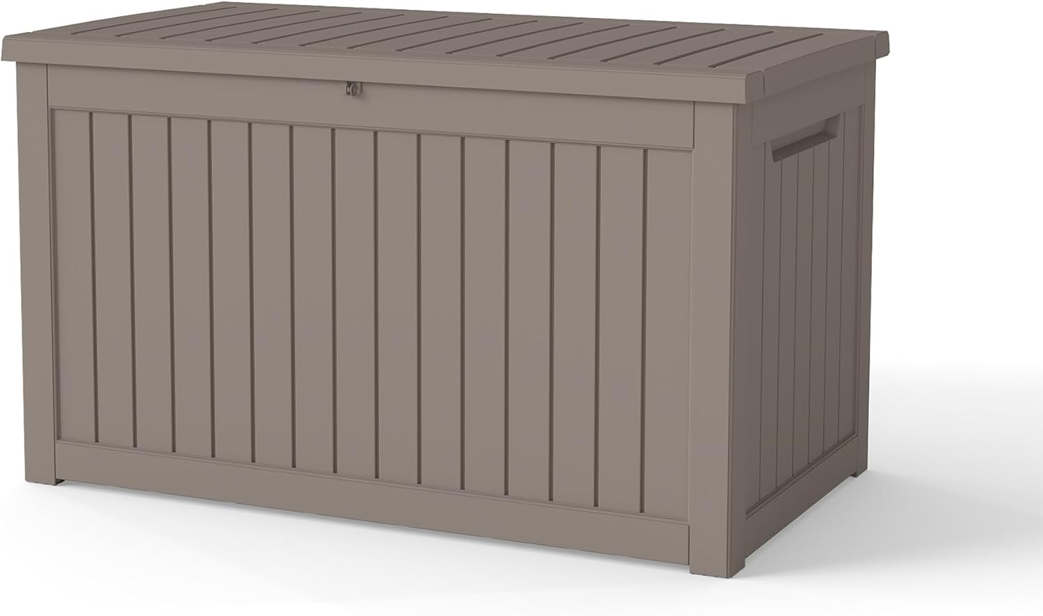 LAUSAINT HOME Resin Deck Box for Outdoor Storage - Weatherproof Patio Storage Bench