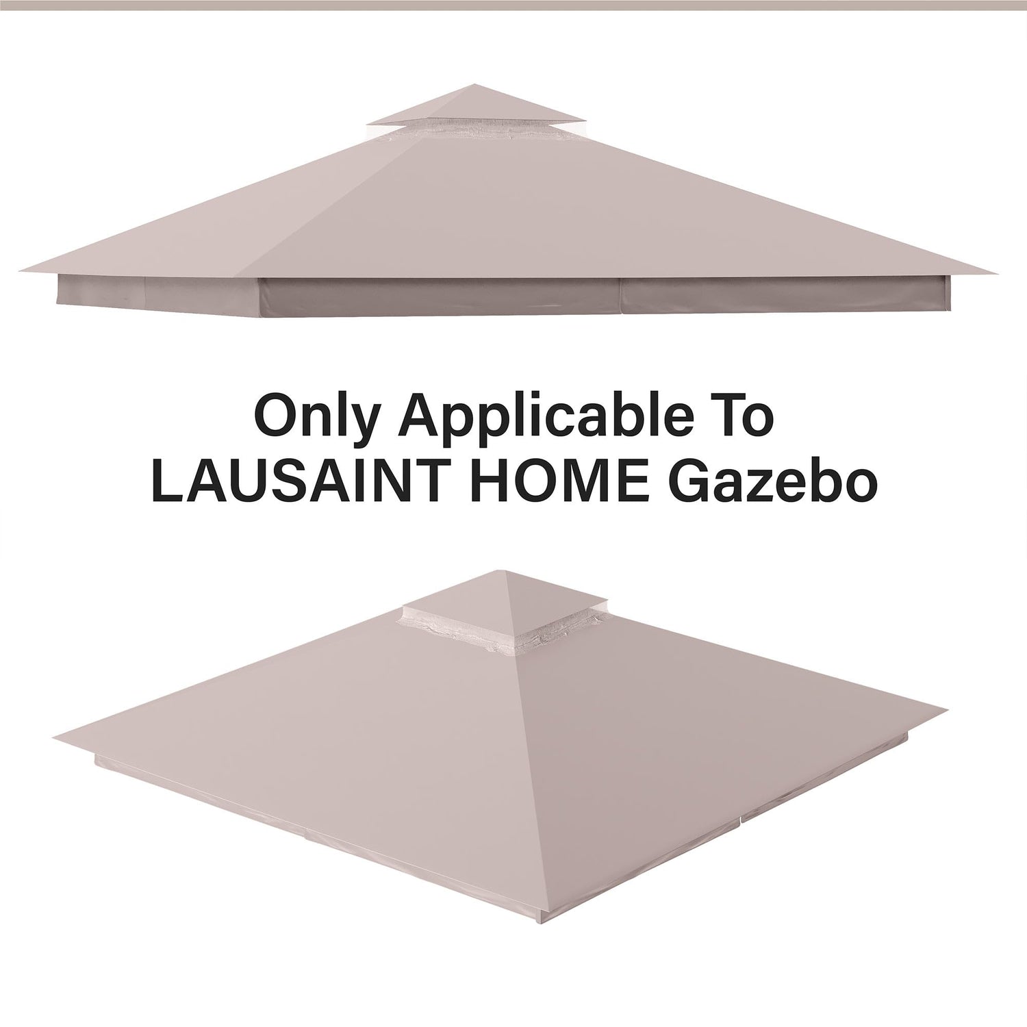 LAUSAINT HOME Gazebo Replacement Canopy Top 8&