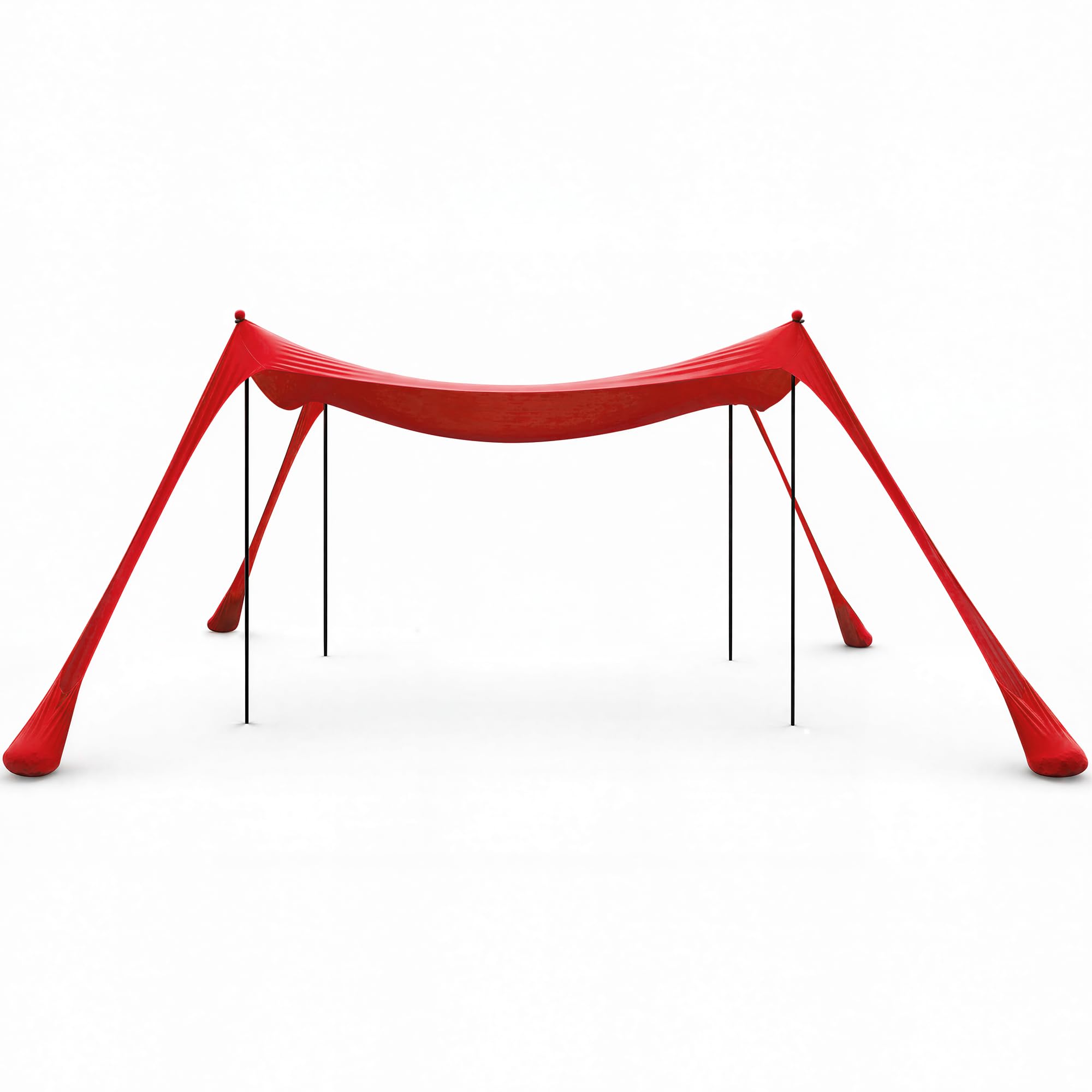 LAUSAINT HOME Beach Tent, Easy Pop Up Beach Canopy Sun Shade UPF 50+ Protection