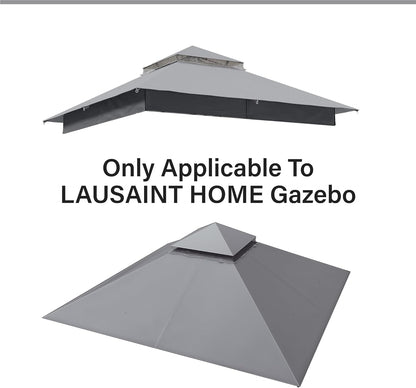 LAUSAINT HOME Gazebo Replacement Canopy Top 8&