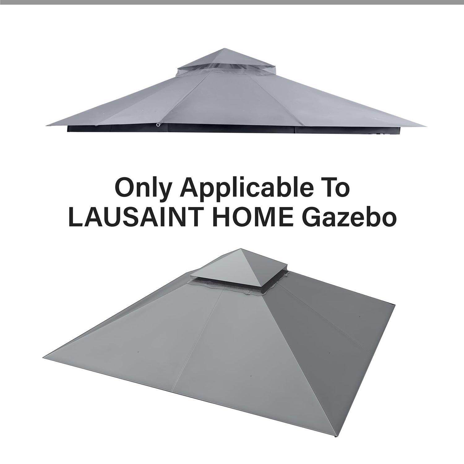 LAUSAINT HOME Gazebo Replacement Canopy Top 8&