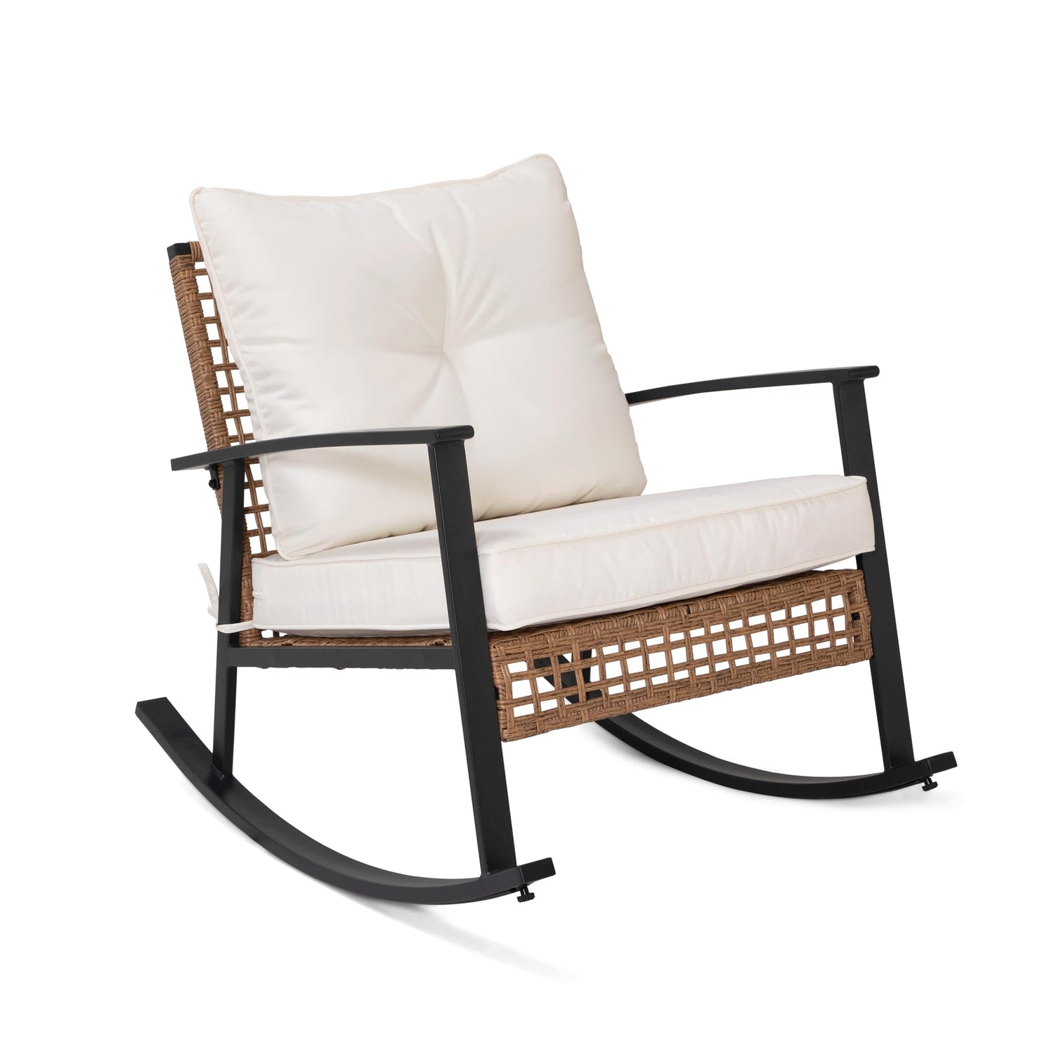 LAUSAINT HOME Outdoor Wicker Rocking Chair