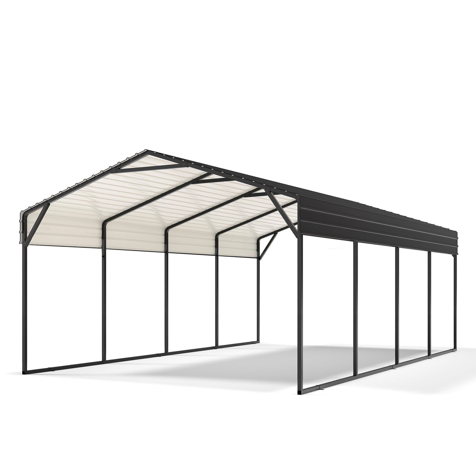 12 X 20 FT Galvanized Steel Carport