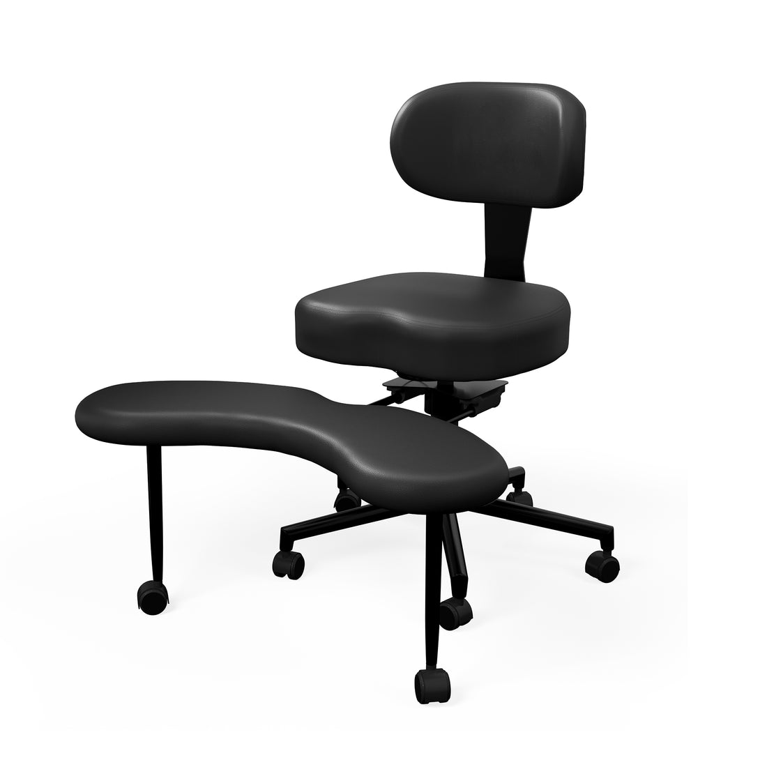 LAUSAINT HOME Meditation Yoga Chair with Wheels, ADHD Chair For Adults With Adjustable Back Support