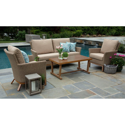 Canopy Home and Garden Cottonwood Resin Wicker 4 Piece Conversation Set