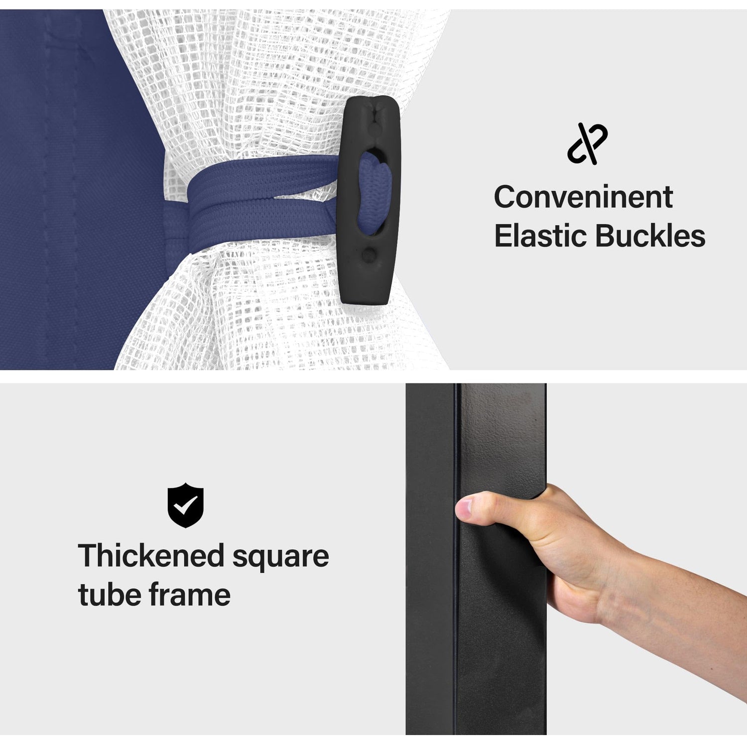 LAUSAINT HOME Semi-Permanent Outdoor Patio Gazebo 10&