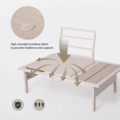 LAUSAINT HOME Patio Furniture Set, Outdoor Conversation Sets with Coffee Table