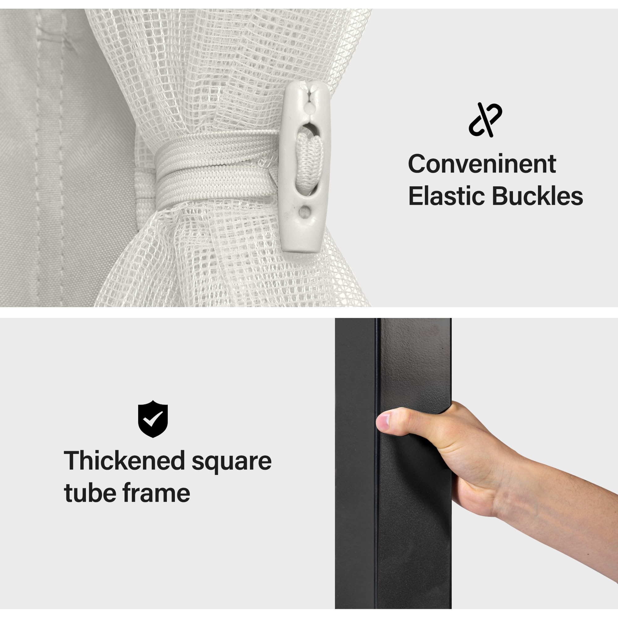 LAUSAINT HOME Semi-Permanent Outdoor Patio Gazebo 10&