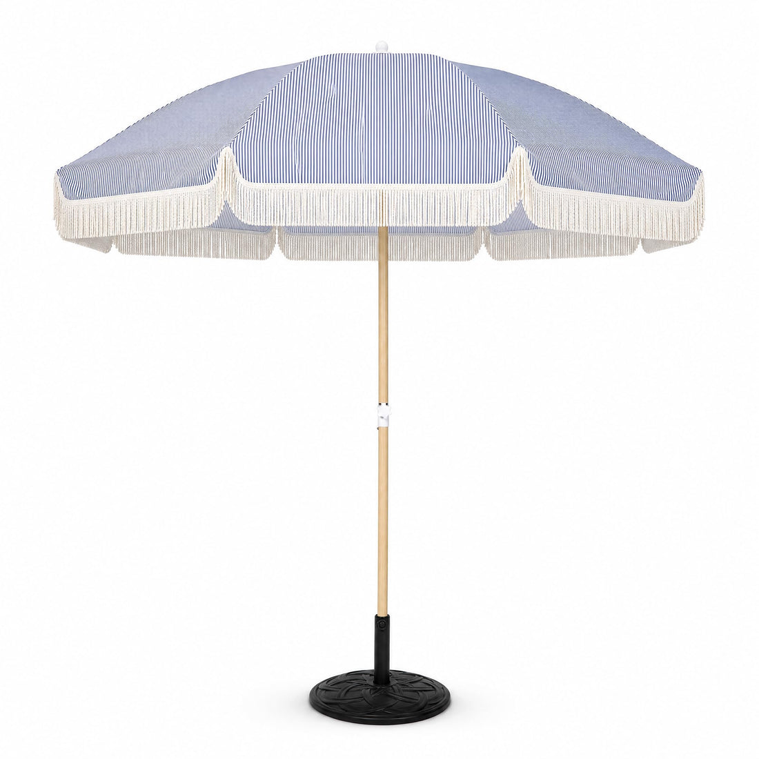 LAUSAINT HOME 8ft Boho Beach Umbrella, UPF 50+ Sun Protection Outdoor Patio Umbrella