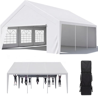 LAUSAINT HOME Party Tent Canopy, Waterproof Heavy-Duty Event Shelter with Removable Sidewalls