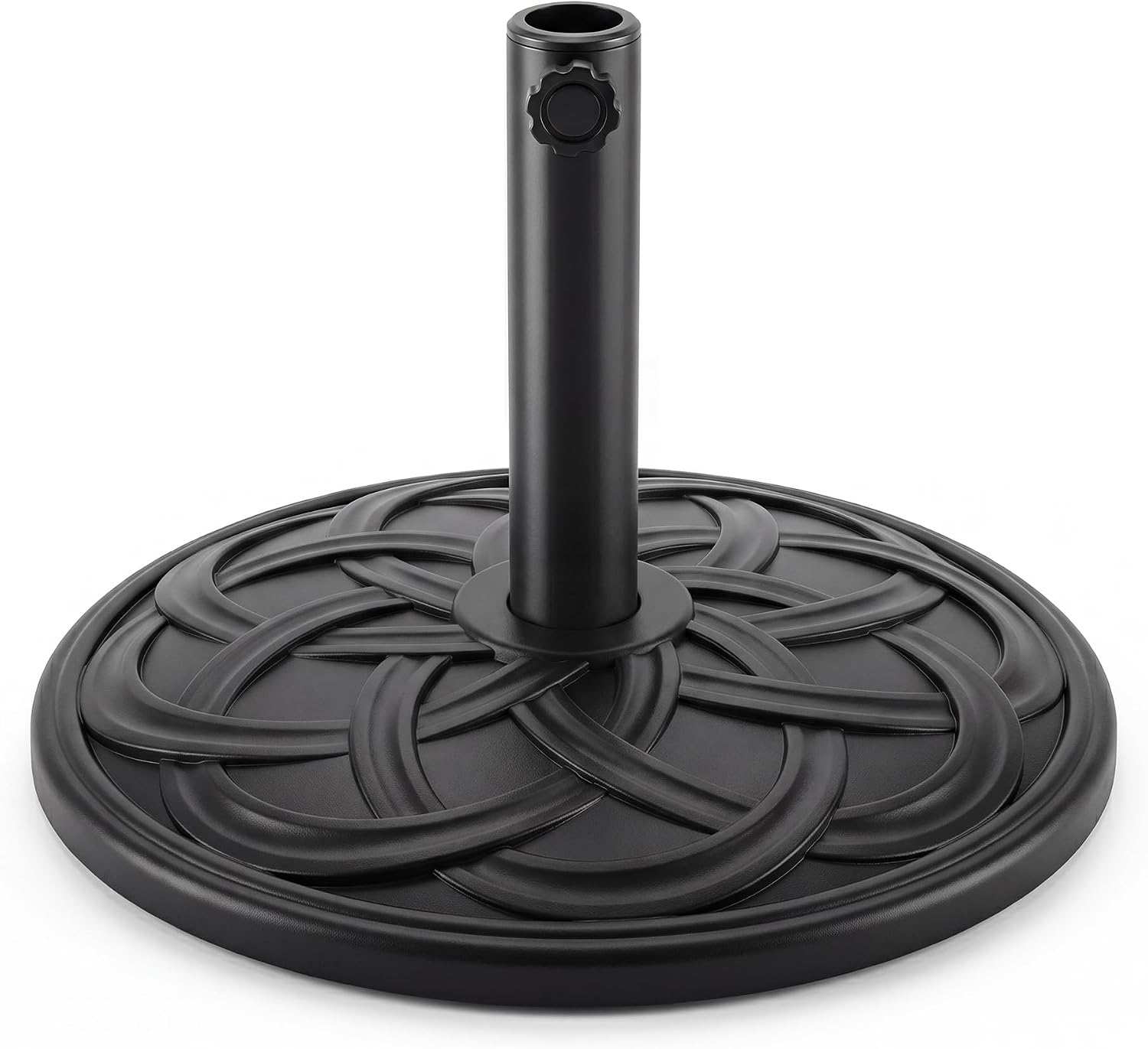 LAUSAINT HOME Round Resin Umbrella Base Stand Market Parasol Holder