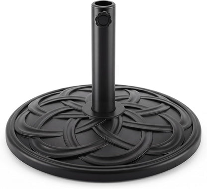 LAUSAINT HOME Round Resin Umbrella Base Stand Market Parasol Holder