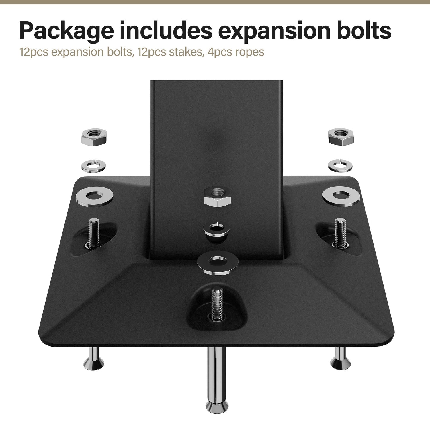 LAUSAINT HOME Semi-Permanent Outdoor Patio Gazebo 10&