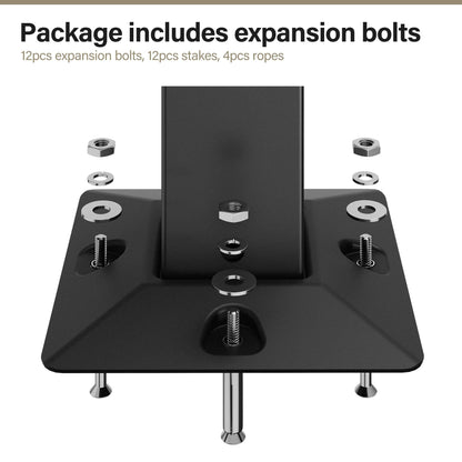 LAUSAINT HOME Semi-Permanent Outdoor Patio Gazebo 10&