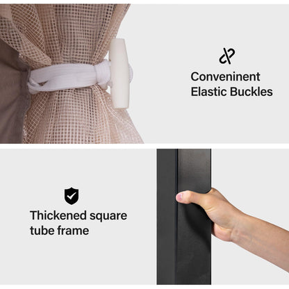 LAUSAINT HOME Semi-Permanent Outdoor Patio Gazebo 10&