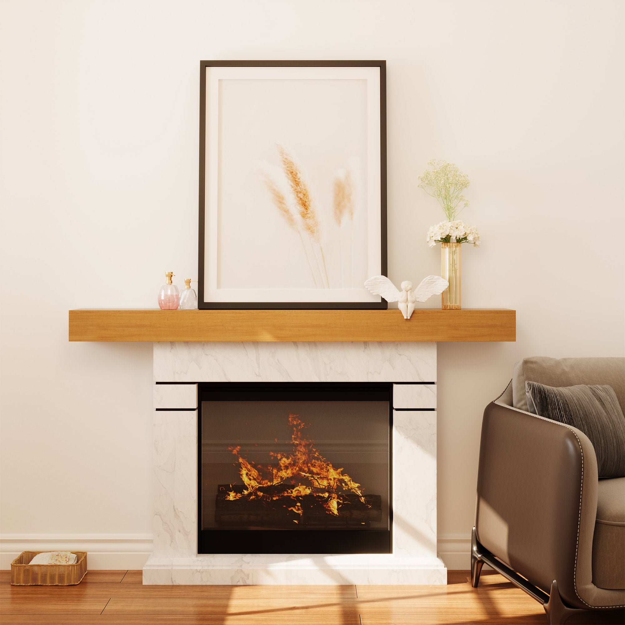 LAUSAINT HOME Floating Mantel Shelf