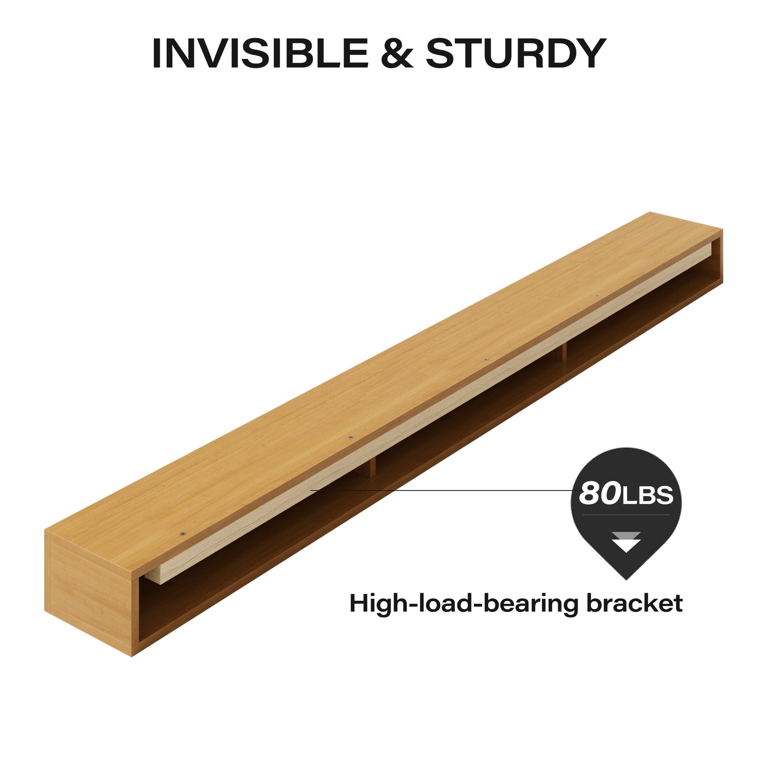 LAUSAINT HOME Floating Mantel Shelf